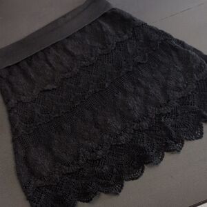 Solitaire Black Lace Mini Skirt